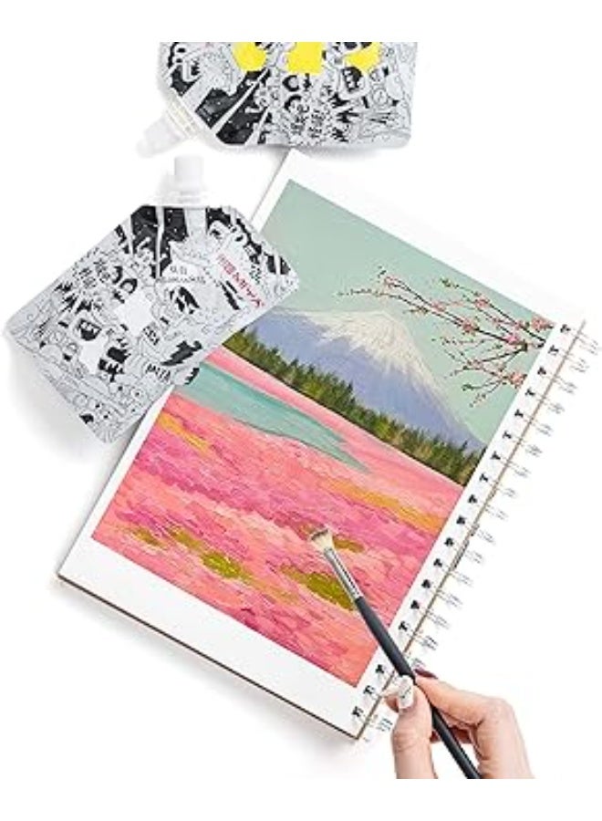 HIMI Gouache Refill Paints, 100ml, 6 US fl oz, Non Toxic Paint for Canvas and Paper, Art Supplies for Professionals, Students, and Kids(White) - Image 5